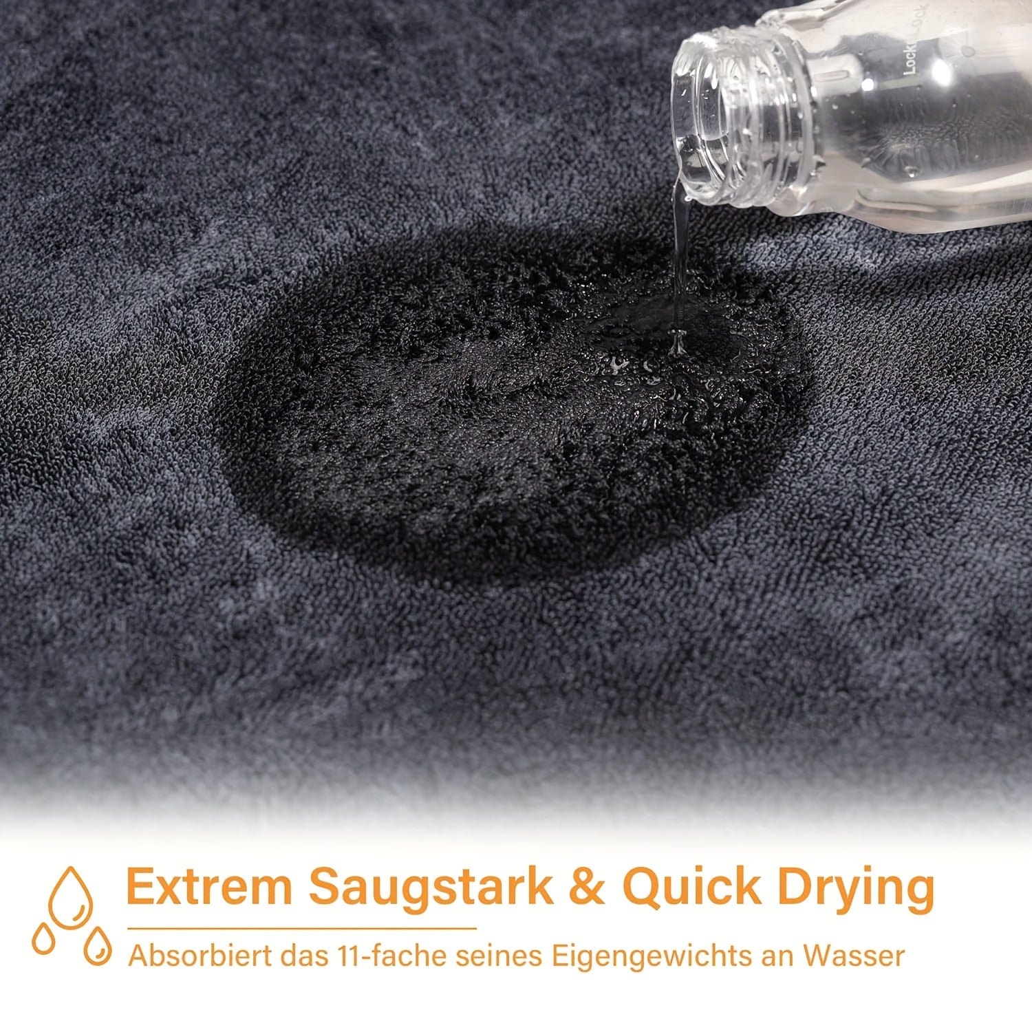 3Pcs Ultra-Fine Fiber Car Cleaning Cloths Reusable Soft Absorbent Towels