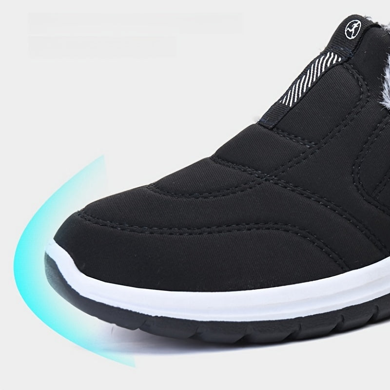 Men's Winter Fleece Snow Boots Non-Slip Ankle Casual Outdoor