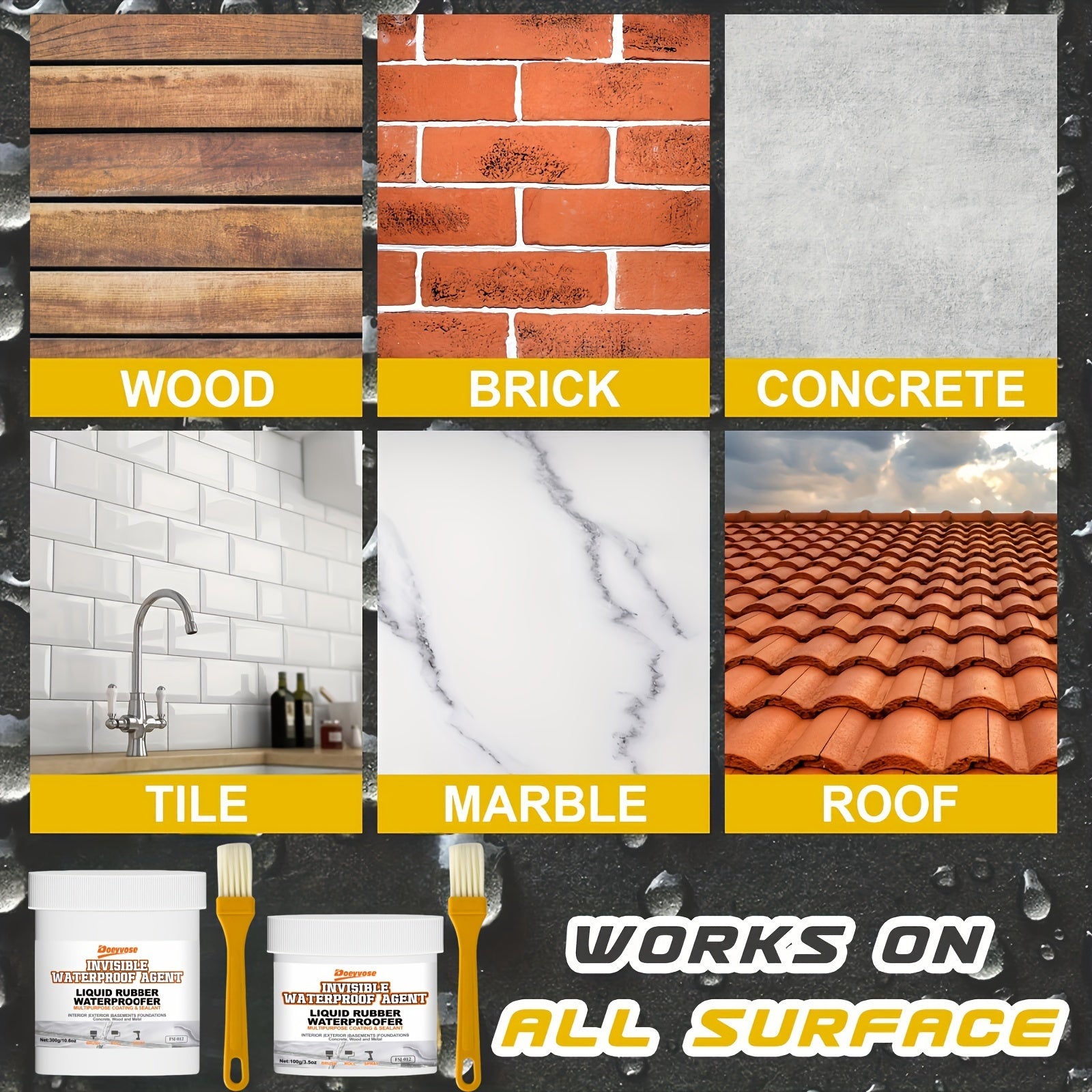 Waterproof Sealant Nano Adhesive for Roofs Walls Bathrooms Kitchens RVs Waterproof