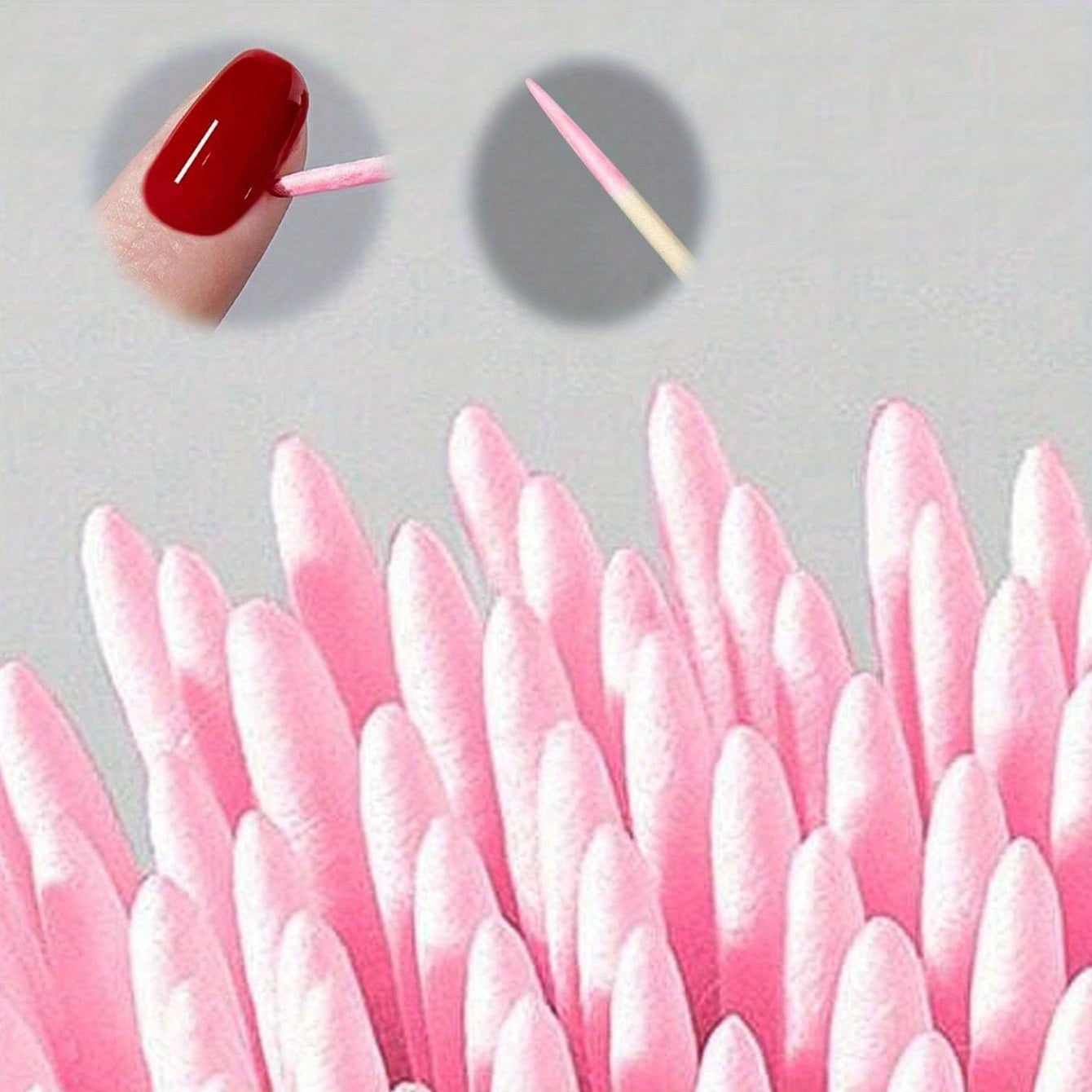 100Pcs Wooden Double-Ended Swabs for Eyebrow and Nail Makeup, Small Tips