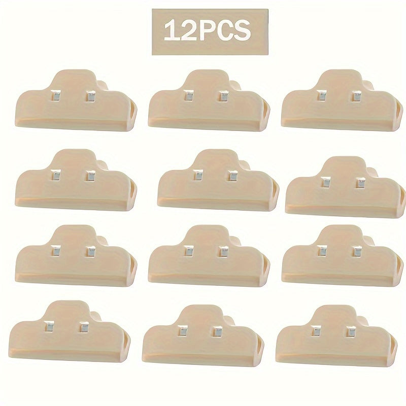 Oziq-ovqat sumkasini yopish uchun qisqichlar 6 dona yoki 12 dona mavjud bo'lib, ular tazelik va namlikni saqlab qolish uchun juda mos keladi. Bu katta gazak qisqichlari oshxonangiz uchun bo'lishi kerak bo'lgan uy jihozidir.