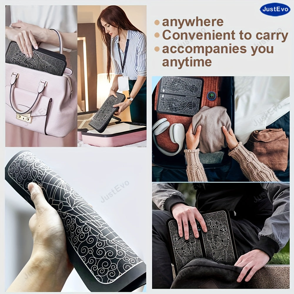 Массажер для ног с функцией EMS, несколькими режимами скорости, перезаряжаемой батареей