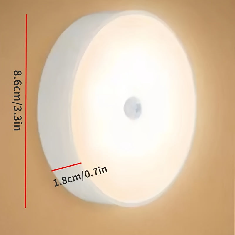 4pcs Rechargeable Motion Sensor Wall Lights Automatic Night Switch Decorative Lighting for Kitchen Bedroom