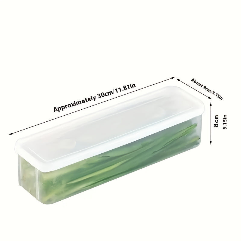 Plastic Food Storage Containers for Herbs Green Onions Mint Leakproof Stackable
