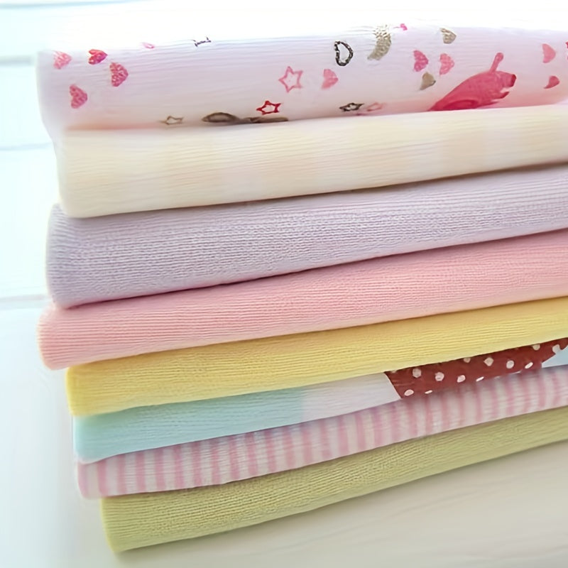 Set of 8 Baby Towels and Washcloths Soft Cotton Baby Bath Cloths and Face Towels for Newborns and Toddlers