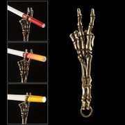 Unisex Vintage Golden Cigarette Holder Ring Adjustable Smoke Accessory