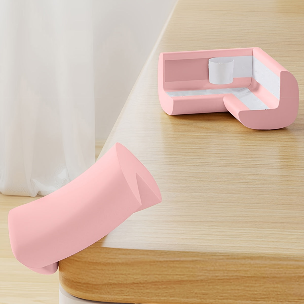 10 Pieces NBR L-Shaped Corner Guards for Table Edge Safety and Bed Protection