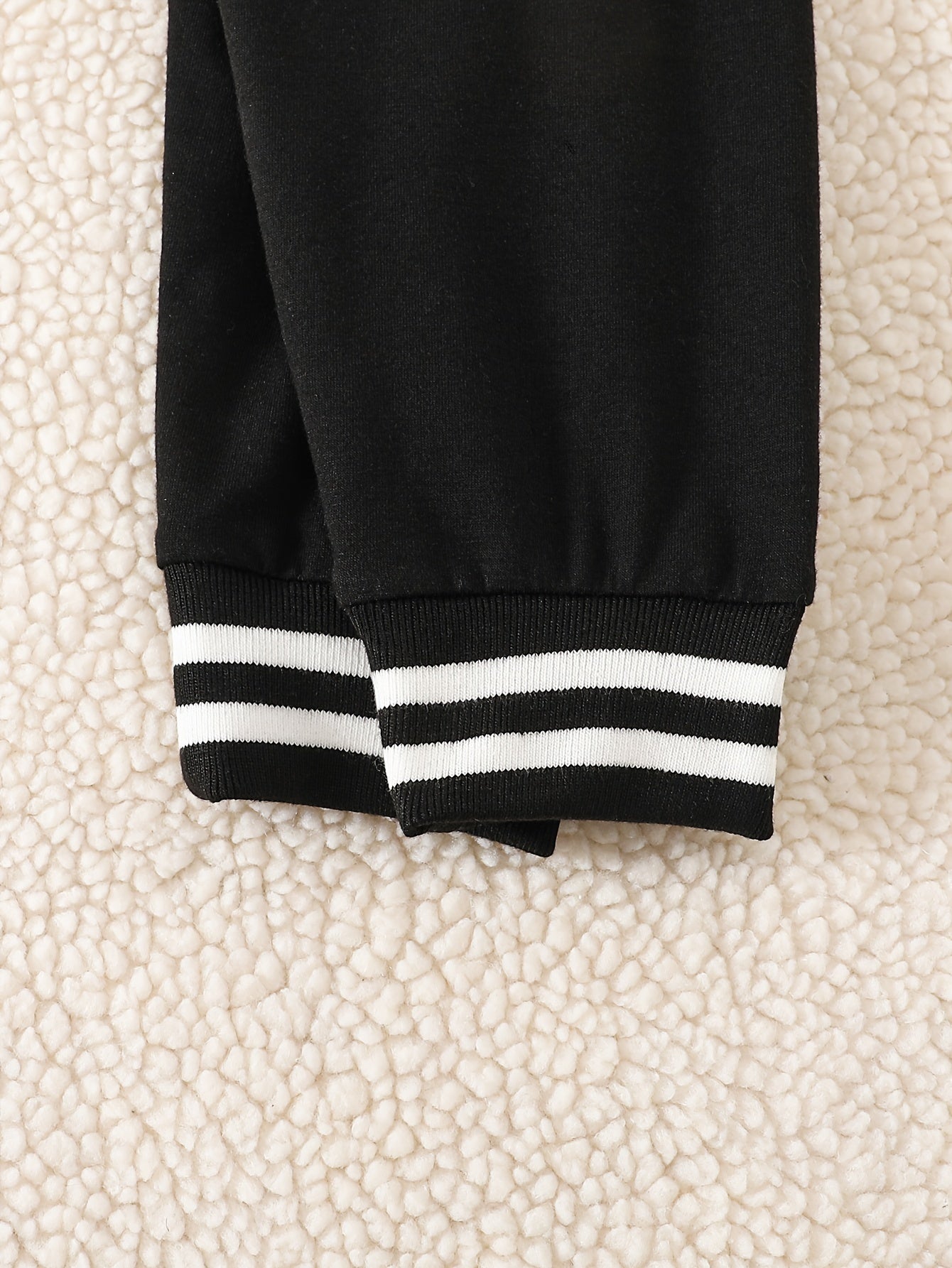 Boys Fall Winter Baseball Suit Polyester Knit Alphabet Print Regular Fit with Button