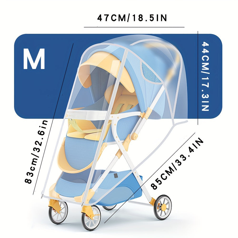 Universal Stroller Rain Cover Windshield Waterproof All-Weather Protector