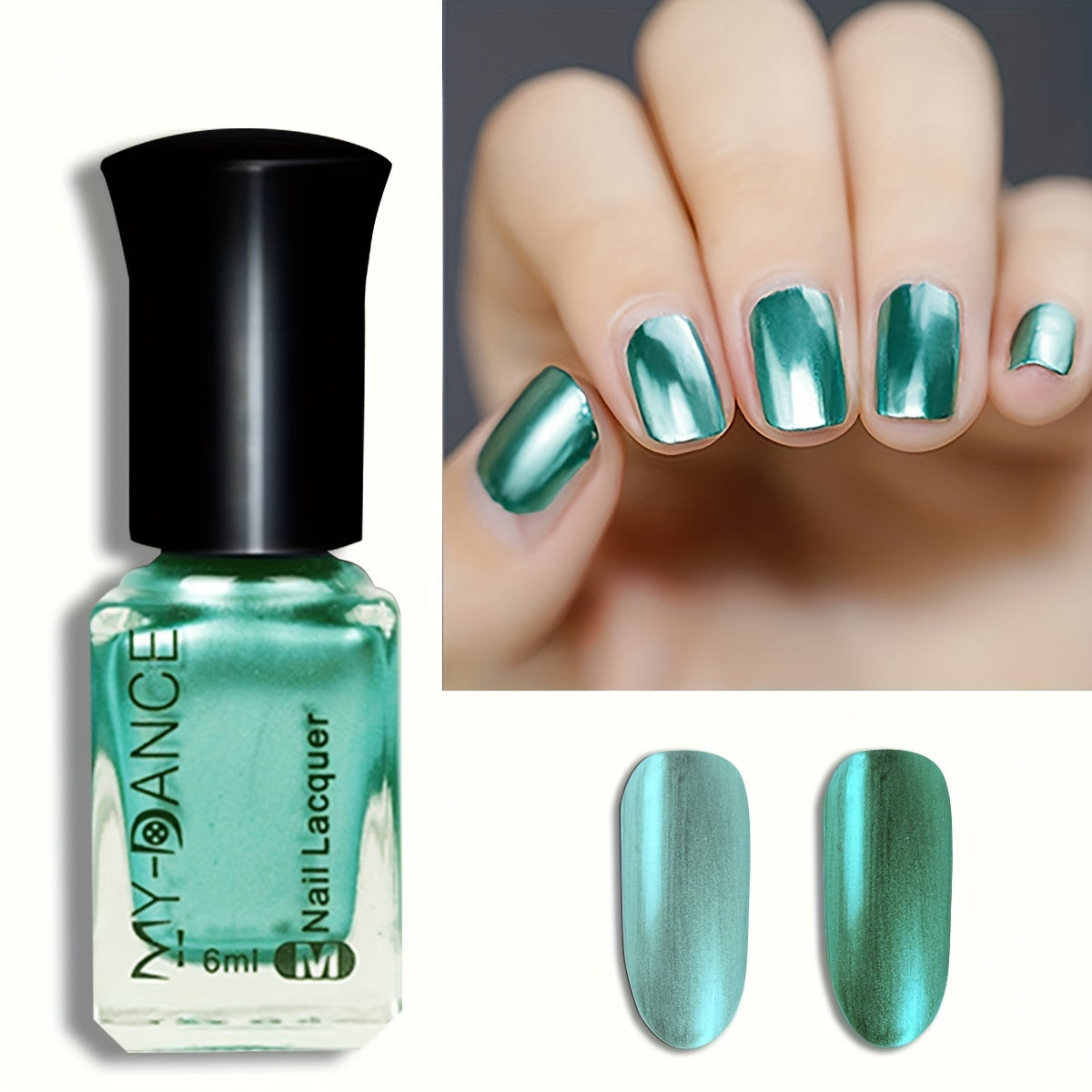 Women Golden Titanium Nail Polish Multi-Color High Gloss Quick-Dry