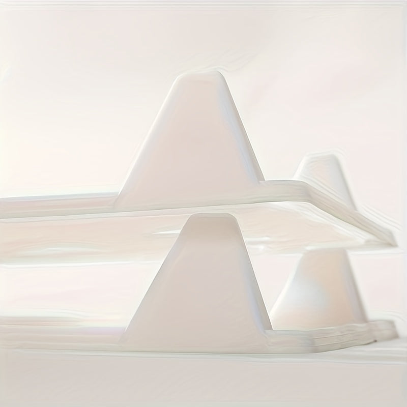 Sozlanadigan suv o'tkazmaydigan plastmassa buklamali saqlash tashkilotchisi, ko'ylaklar, T-shirtlar, sviterlar, shimlar uchun, oq