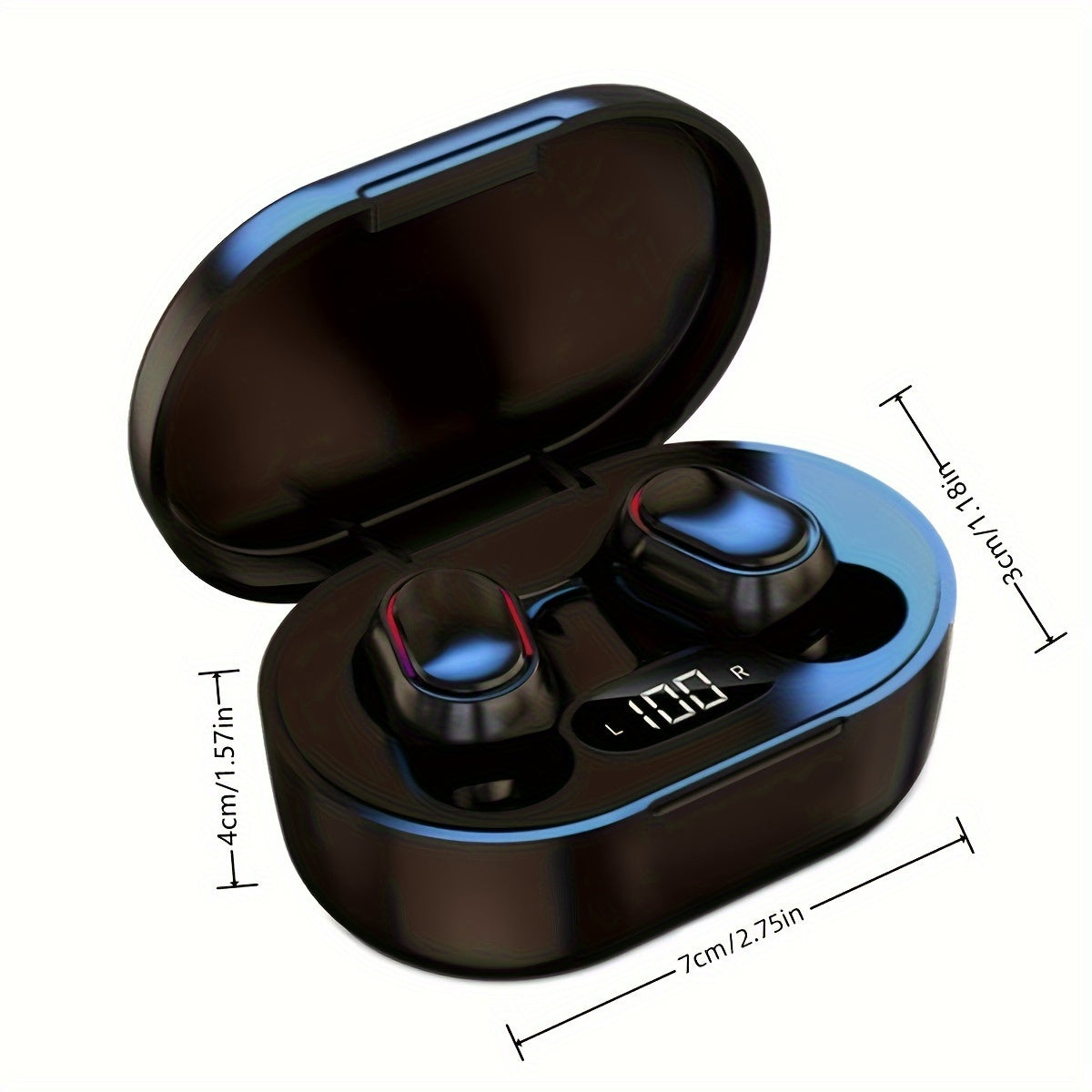 Wireless Earbuds with LED Display Touch Control In-Ear TWS for Sports Music Gaming 2025
