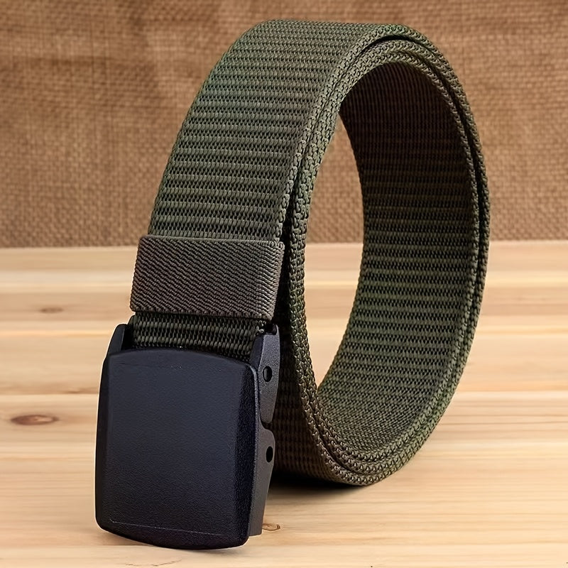 Canvas Belt for Kids with Automatic Buckle Hypoallergenic Security Check Friendly Casual Adjustable