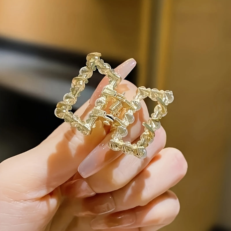 Elegant Pearl and Rhinestone Hair Clips Set for Women Alloy Vintage Tidy Hair