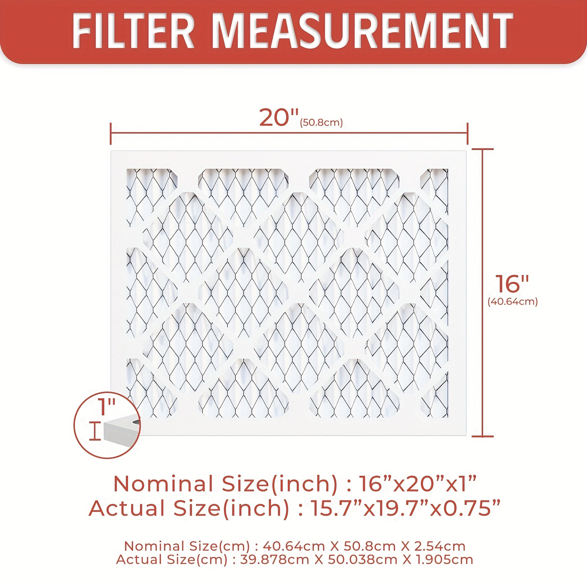 Six-Pack Electrostatic Pleated Air Filters for HVAC AC Furnace MERV8 MERV11 MERV13