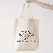 Thank You So Much Honey dizayni bilan kanvas tote sumkasi, to'ylar, tug'ilgan kunlar, plyaj sayohatlari va sovg'alar uchun