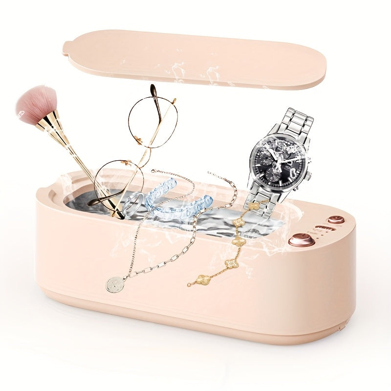 Rechargeable 360° Jewelry Cleaner with USB Power and High-Frequency Vibration