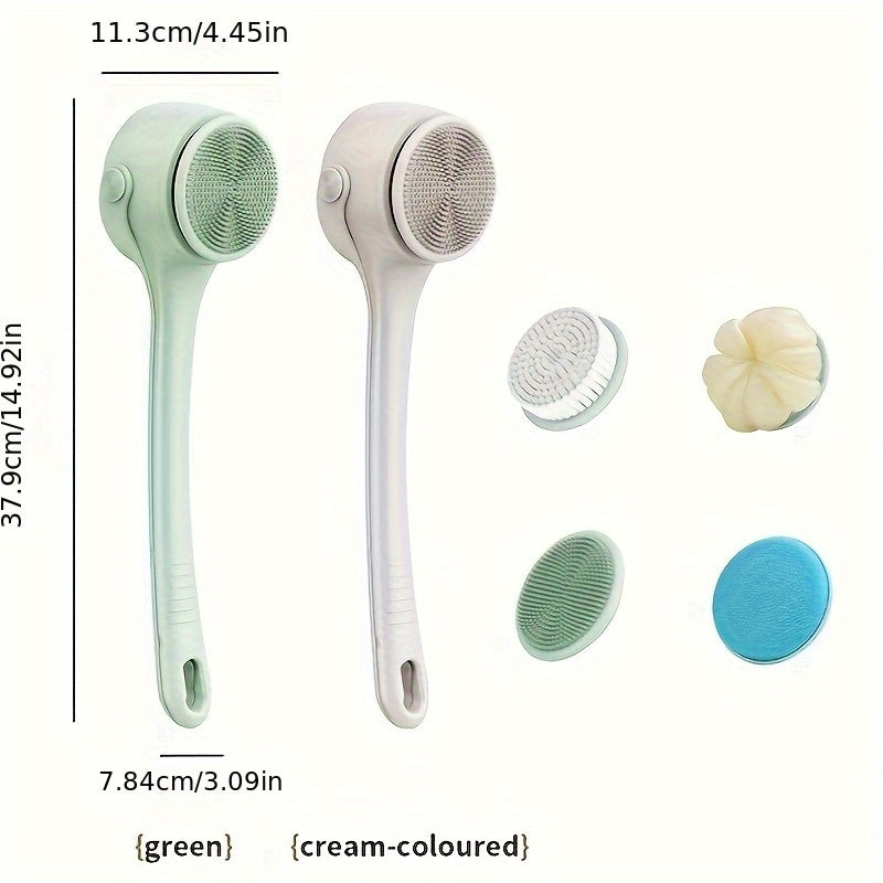 4-in-1 Elektrik Dush Cho'tkasi, Uzoq Tutqichi, SpA Sinfi va 4 Ta'kidlanuvchi Cho'tka Boshliqlari, Qayta Zaryadlanuvchi Lityum Batareya, USB Zaryadlash, ≤36V Ishlash Voltaji