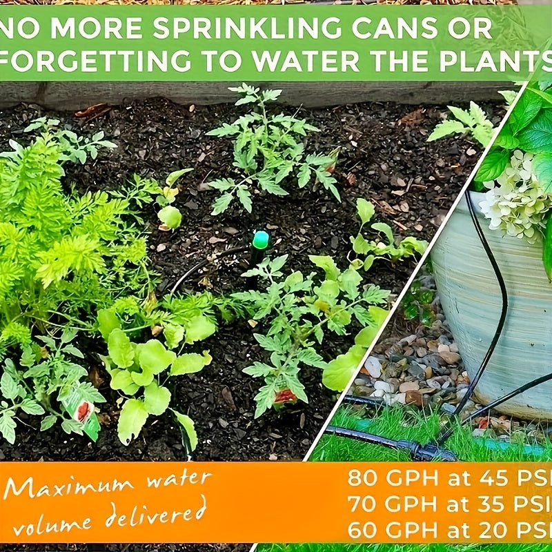 1/4 Inch PVC Drip Irrigation Tubing for Garden Watering Outdoor Patio