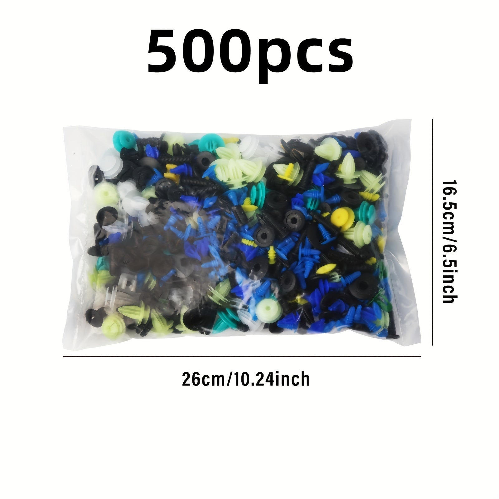 Universal avtomobil bumpersi kliplar to'plami avtomobilni tezlatish uchun tutqich, vint, eshik paneli, qopqog'i va qopqog'i uchun