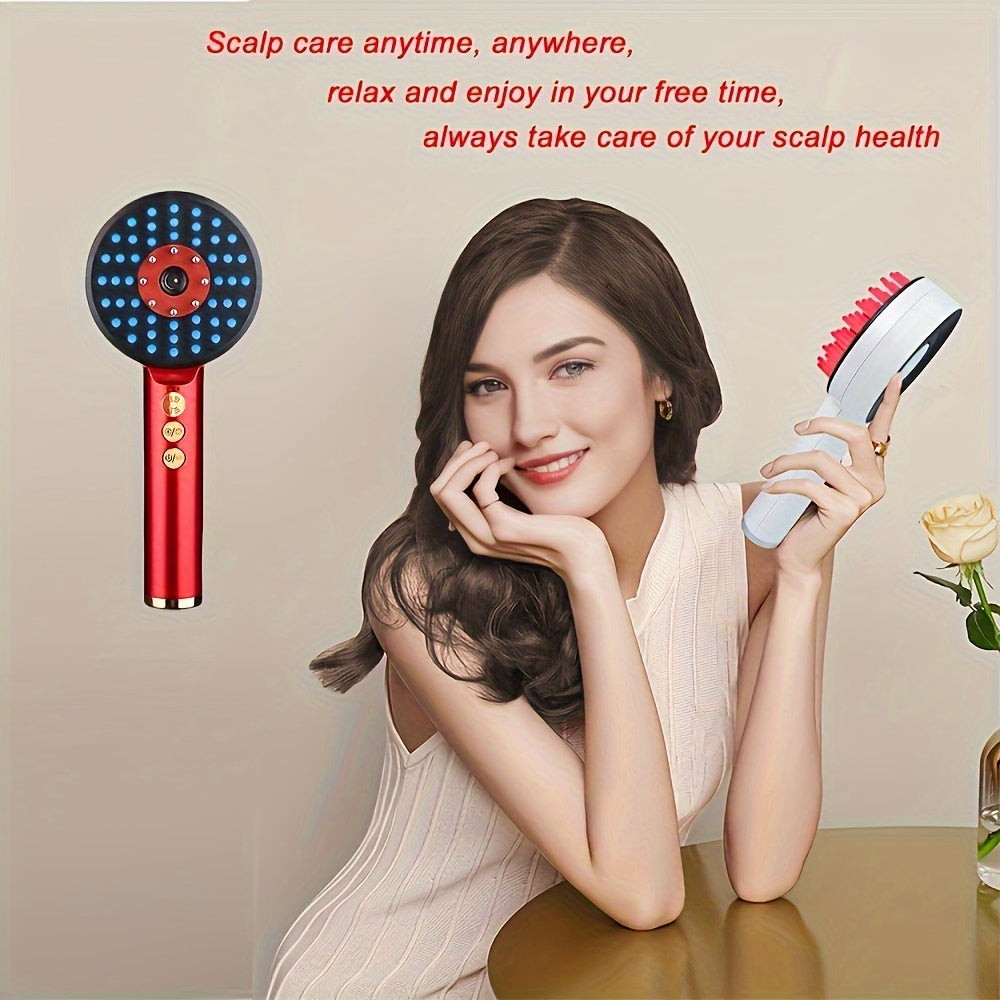 Portable Electric Scalp Massager with Spray Function Rechargeable Head Relief Hair Nourishment