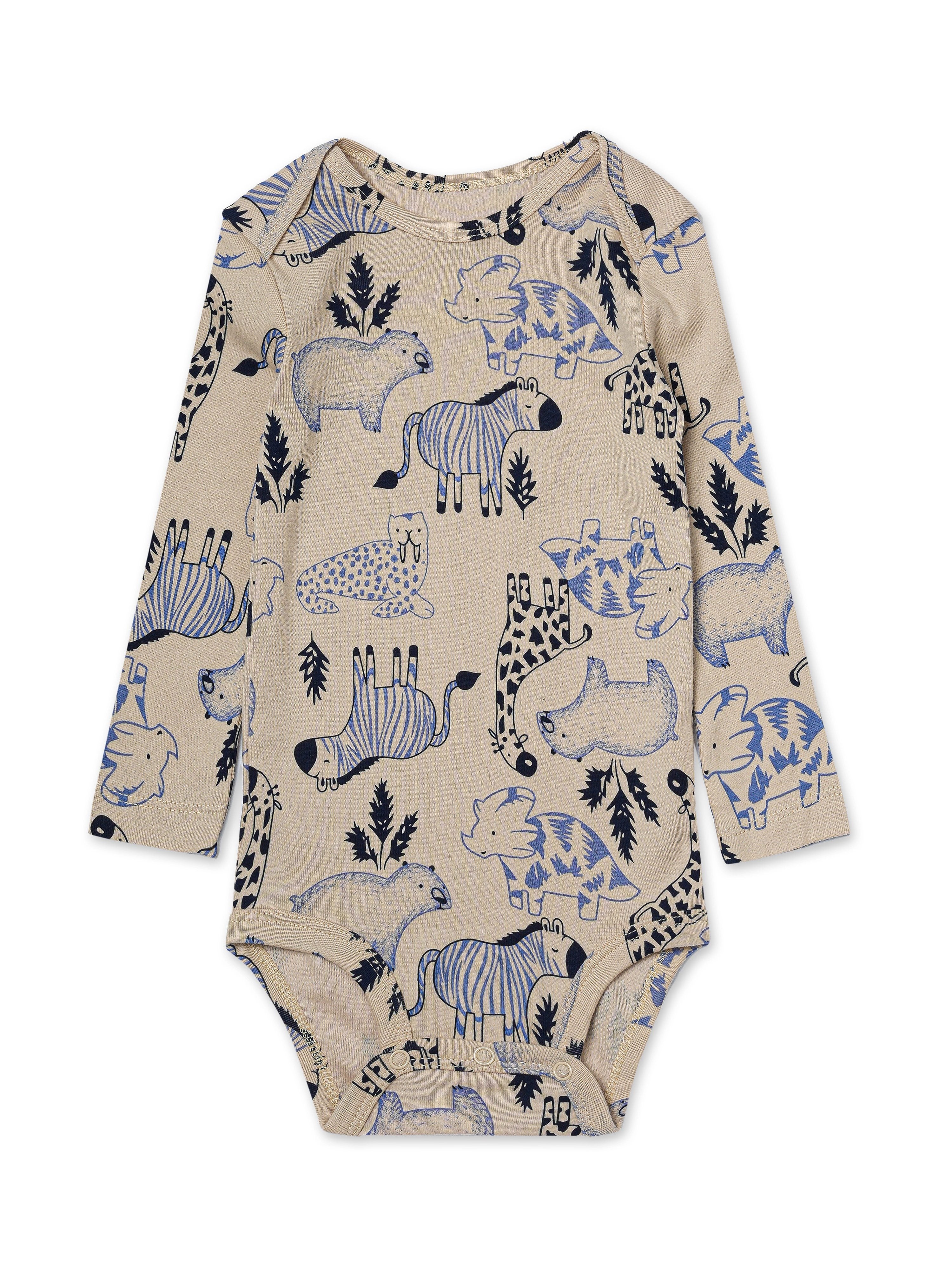 Baby Boys Cotton Bodysuits Set 5 Creatively Patterned Long Sleeve Spring Fall