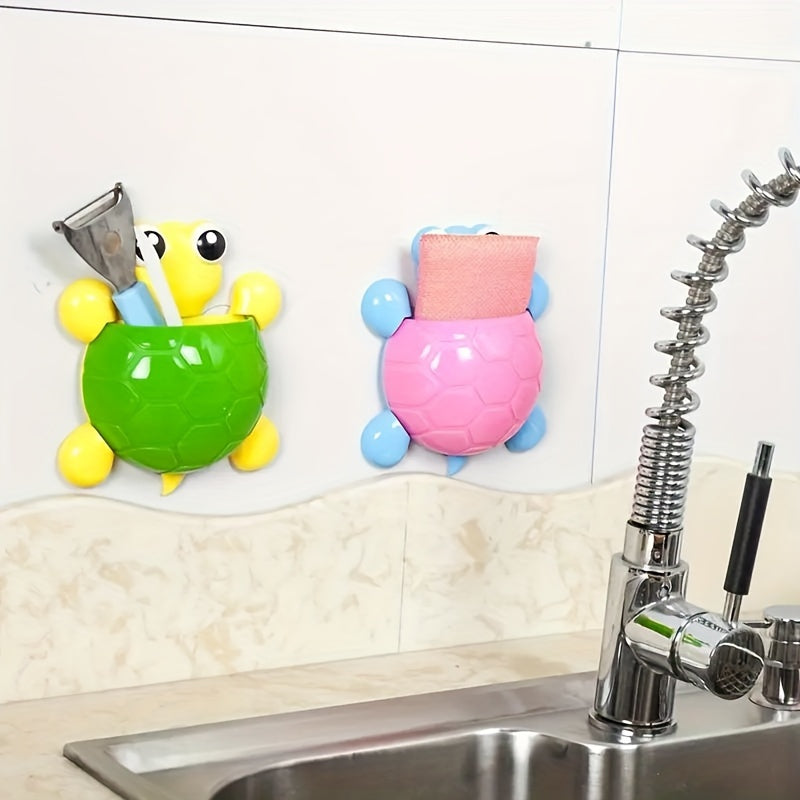 Turtle Design Suction Cup Toothbrush Holder for Halloween and Christmas Decor