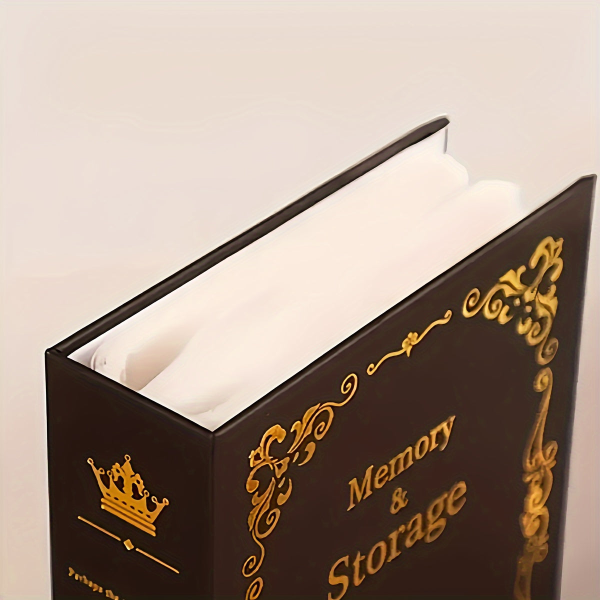 Large Capacity Photo Album with Ancient Design Holds 100 Photos Includes Art Box