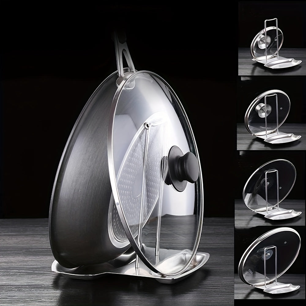 Stainless Steel Kitchen Organizer with Space-Saving Design and Drain Tray