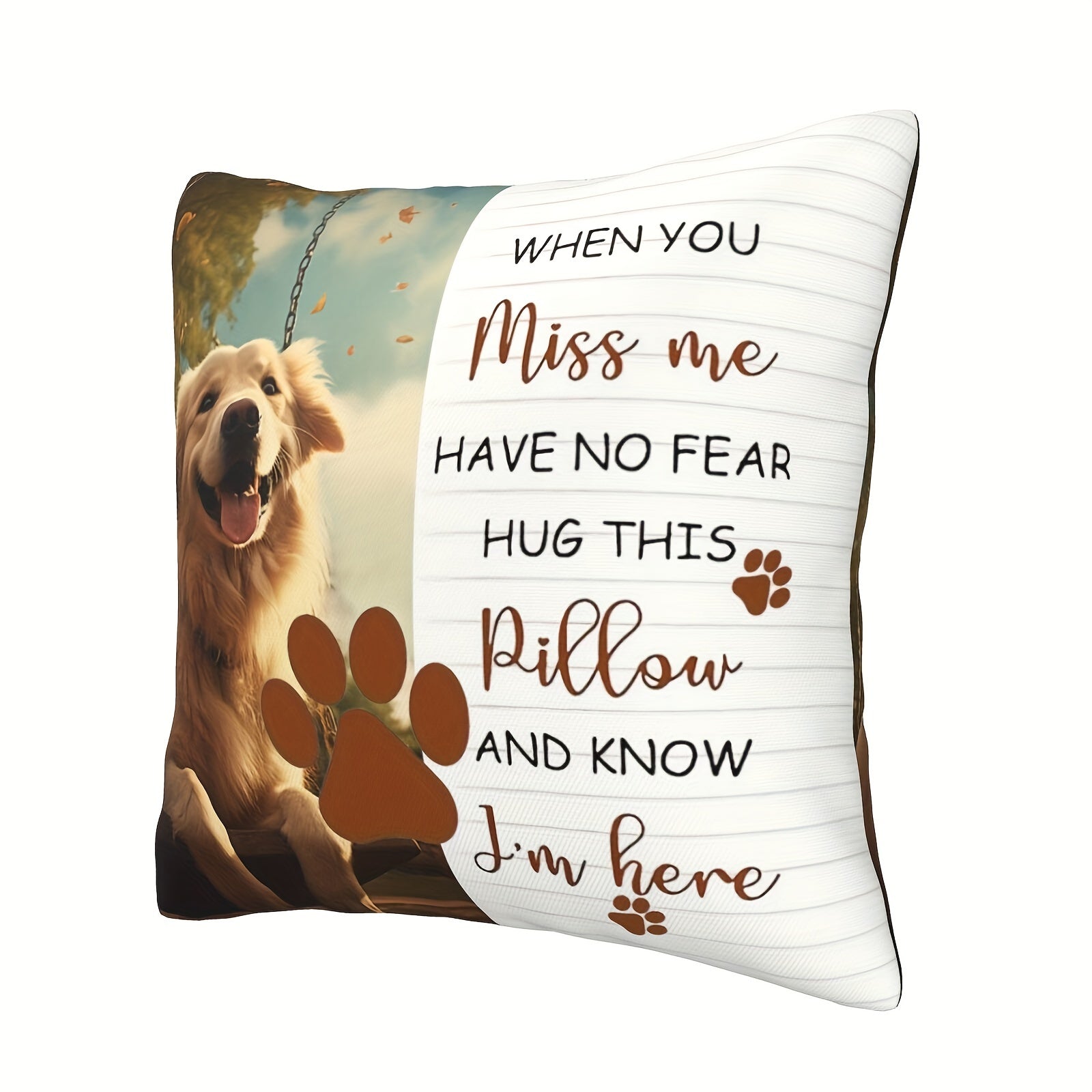 Custom Pet Photo Pillowcase Double-Sided Print Home Decor Memorial Gift