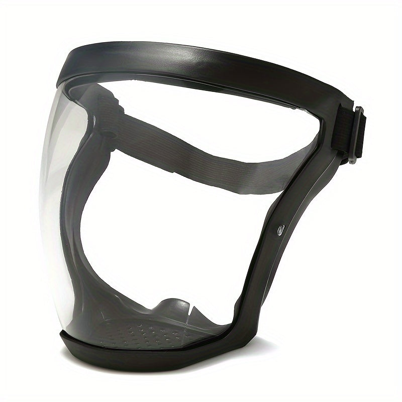 Transparent Plastic Protective Mask for Outdoor and Kitchen Use