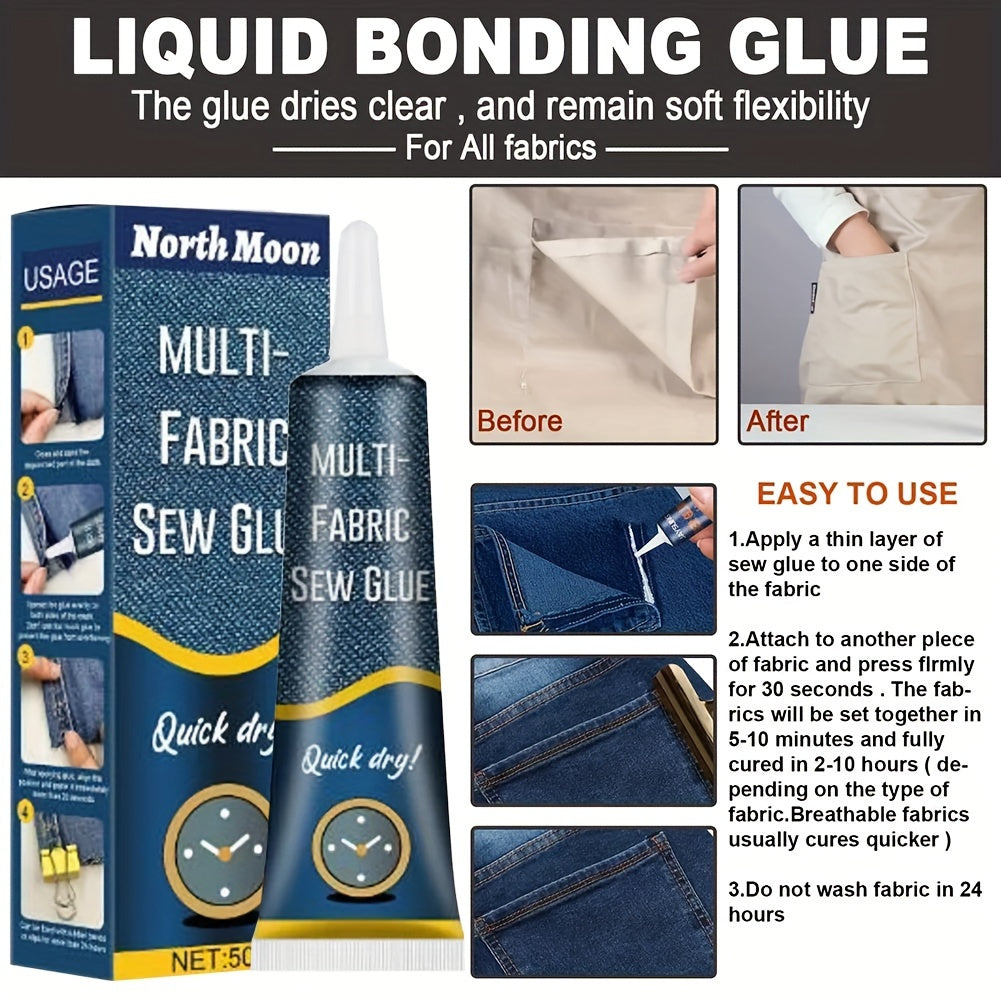 Multifunctional Sewing Glue Kit for Clothes Repair Quick Dry Fabric