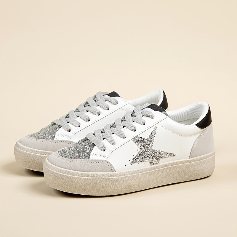 Women’s Casual Sneakers Lightweight Non-Slip Chunky Low Top Shoes