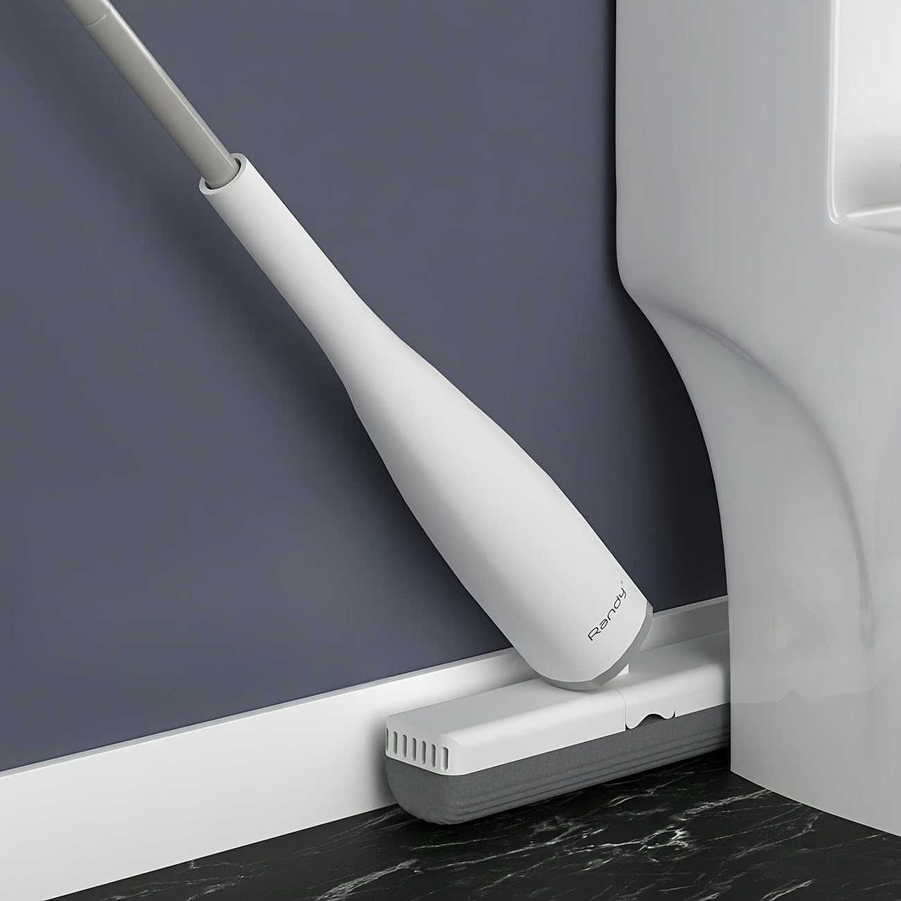 Ko'p funksiyali zanglamaydigan po'latdan yasalgan ikki harakatli aylanuvchi mopa - ho'l va quruq tozalash uchun ideal, hammom, hojatxona, oshxona, pol va mebel tozalash uchun.