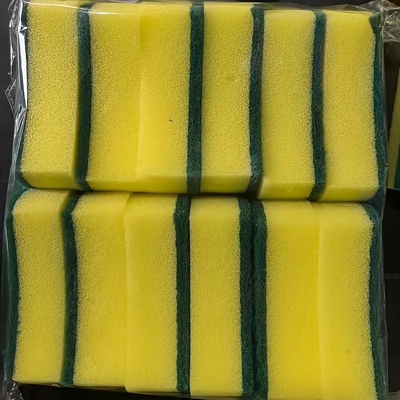 Double-Sided Cleaning Sponge for Dishes and Surfaces Durable Scratch-Free