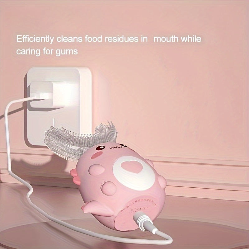 Electric Children's Sonic Toothbrush with 3 Cleaning Modes and Food-Grade Silicone