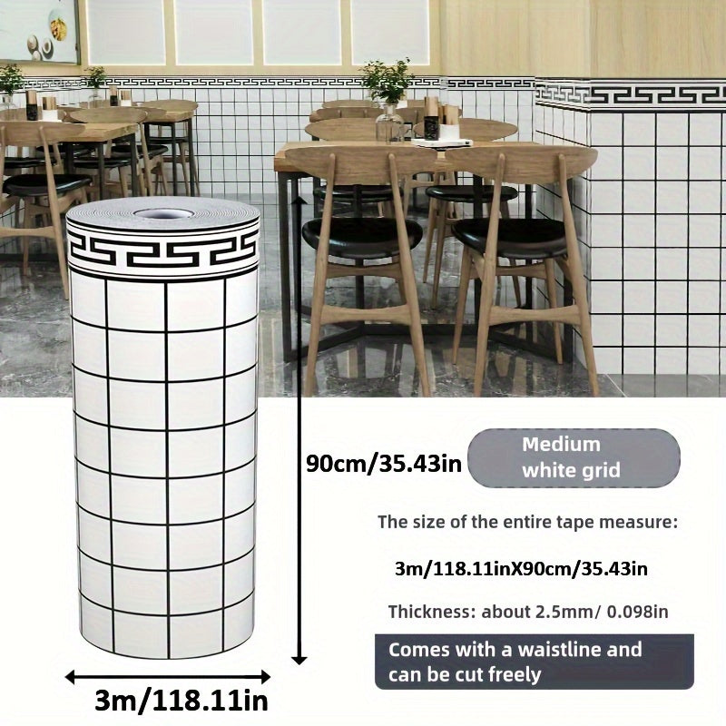 Waterproof PVC Vintage Gray Brick Wall Panel 3D Peel and Stick 90cm x 3m