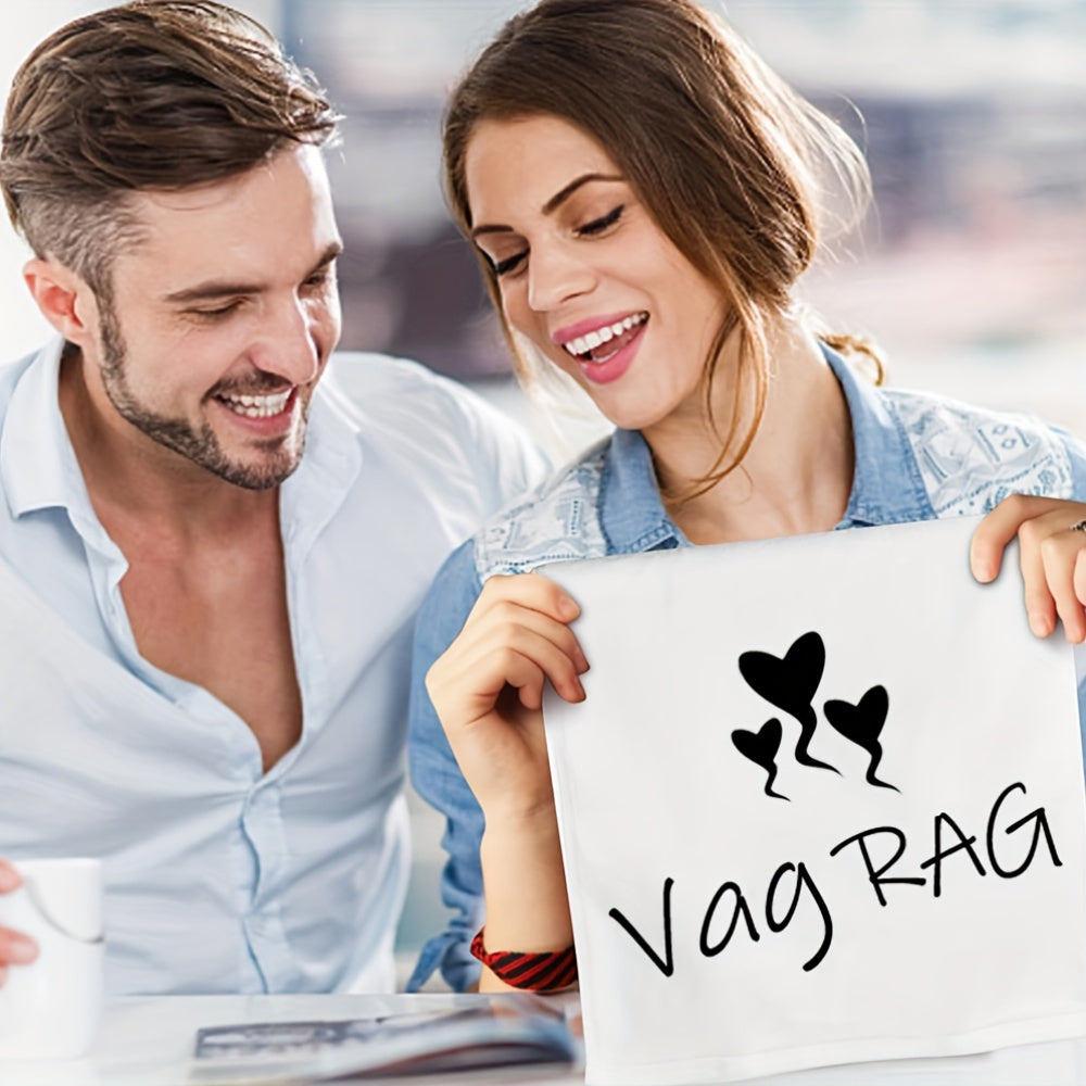 Cotton Heart Kitchen Towel Square 1g/㎡ Knit Fabric Valentine's Day Wedding Gift for Girlfriend