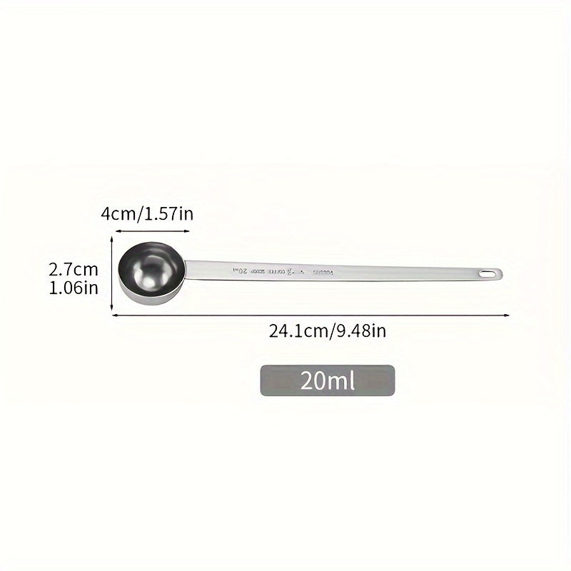 304 Stainless Steel Coffee Spoons Long Handle for Ground Coffee and Milk