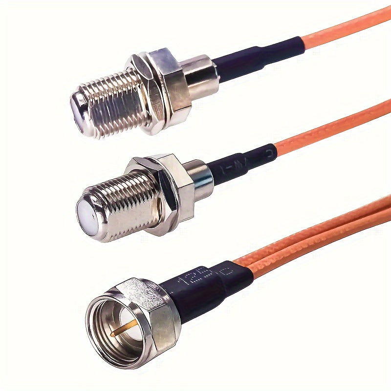 Кабель коаксиального сплиттера F Type RG6, 50 Ом, антенна для ТВ, 3-ходовой сплиттер-комбинированный, адаптер F Male к F Female Dual RG316 RF, коаксиальный кабель 14.99 см - $14.99
