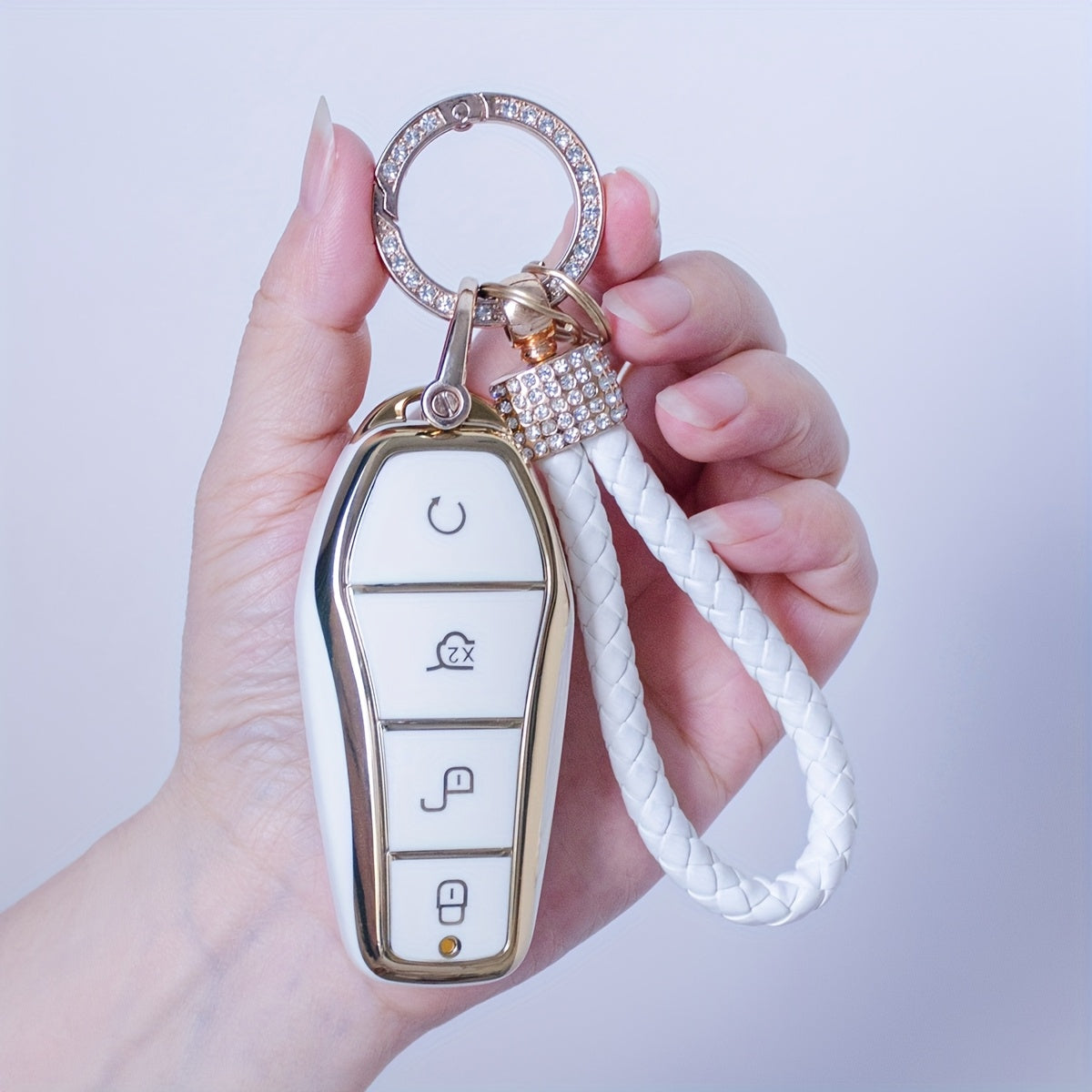 TPU Key Fob Cover for EV Car Key Protector for Song Plus, Atto 3, Han EV