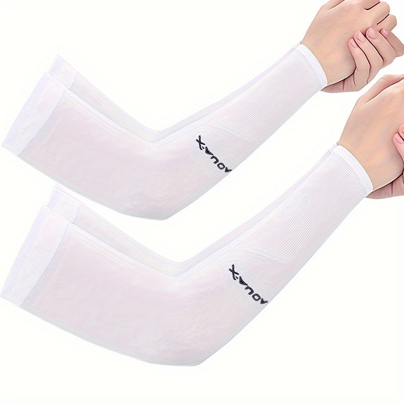 Unisex UV Protection Arm Sleeves Nylon Spandex Polyester for Cycling Camping Fishing