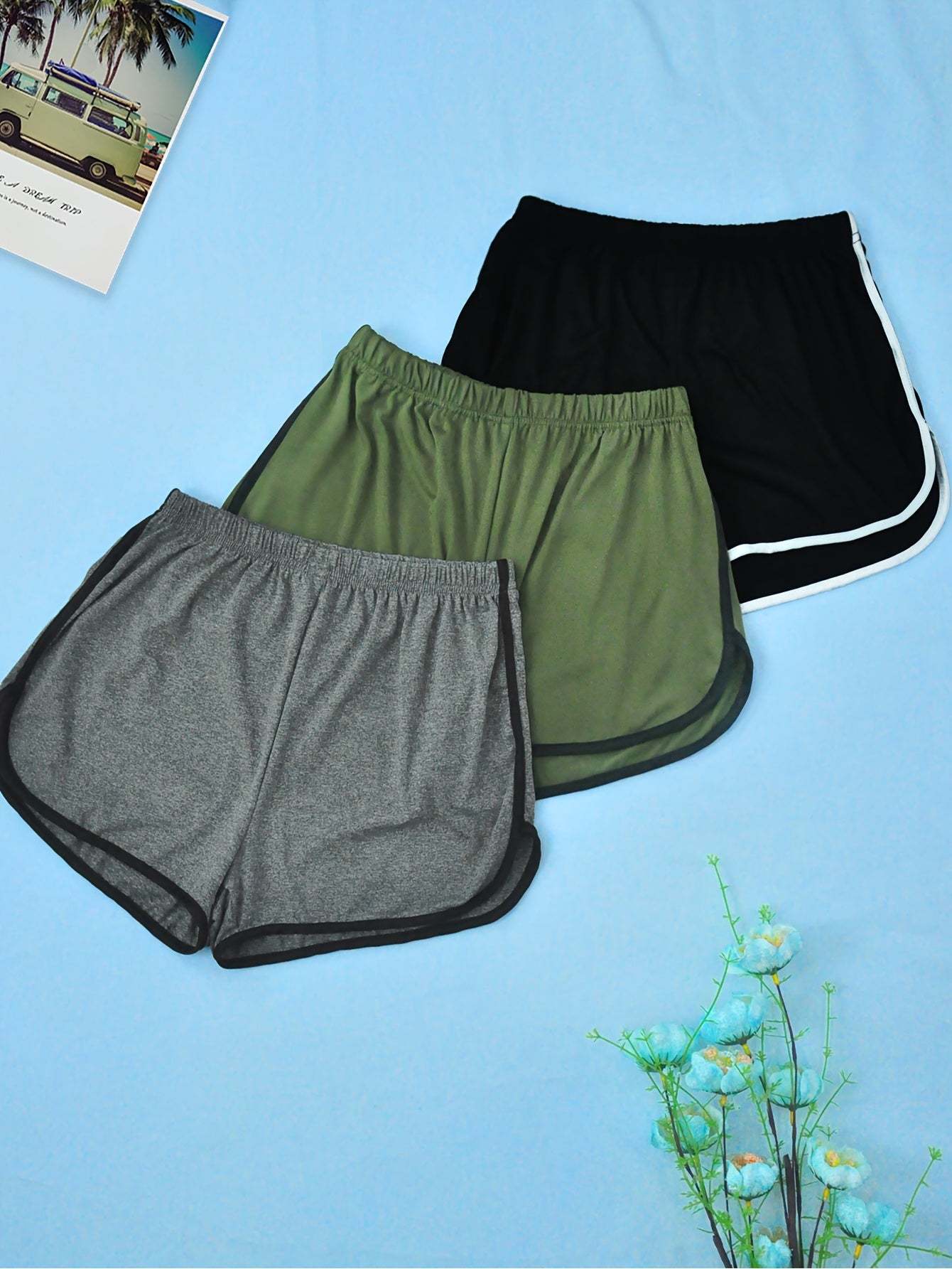 Ayollar uchun kattaroq o'lchamdagi rangli blokli uyqu shortlari polyester dam olish uchun qulay barcha mavsumlar