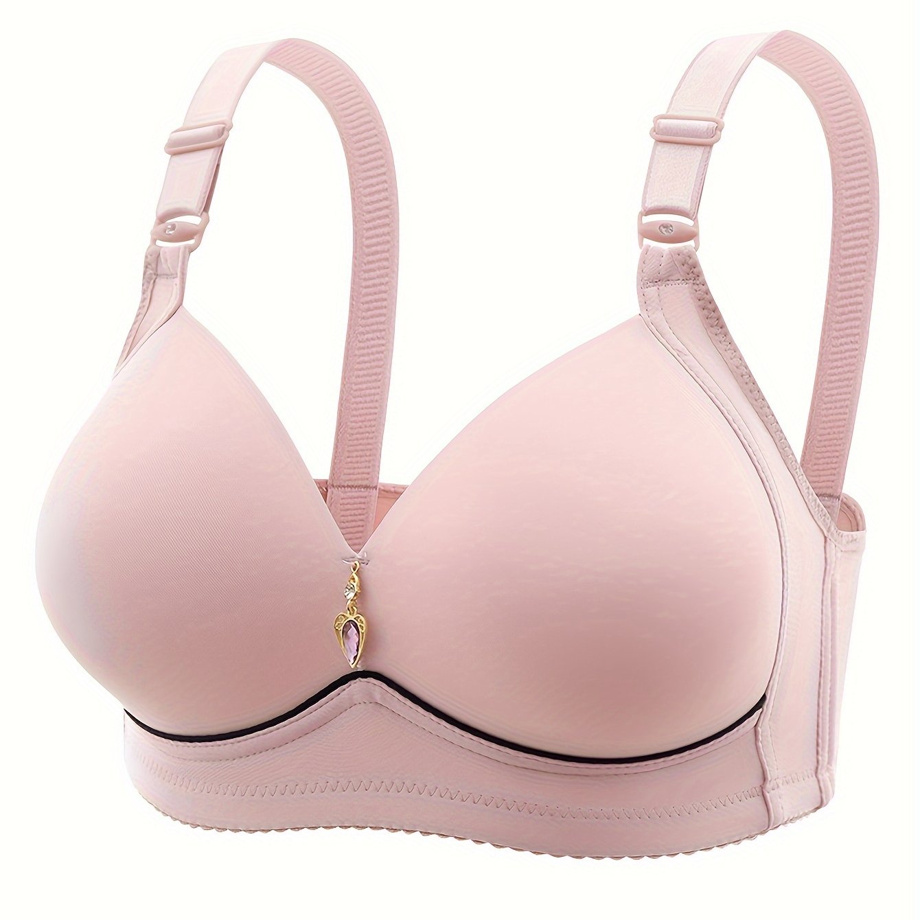 Women's Colorblock Seamless Wireless Push-Up Bra Breathable Lingerie
