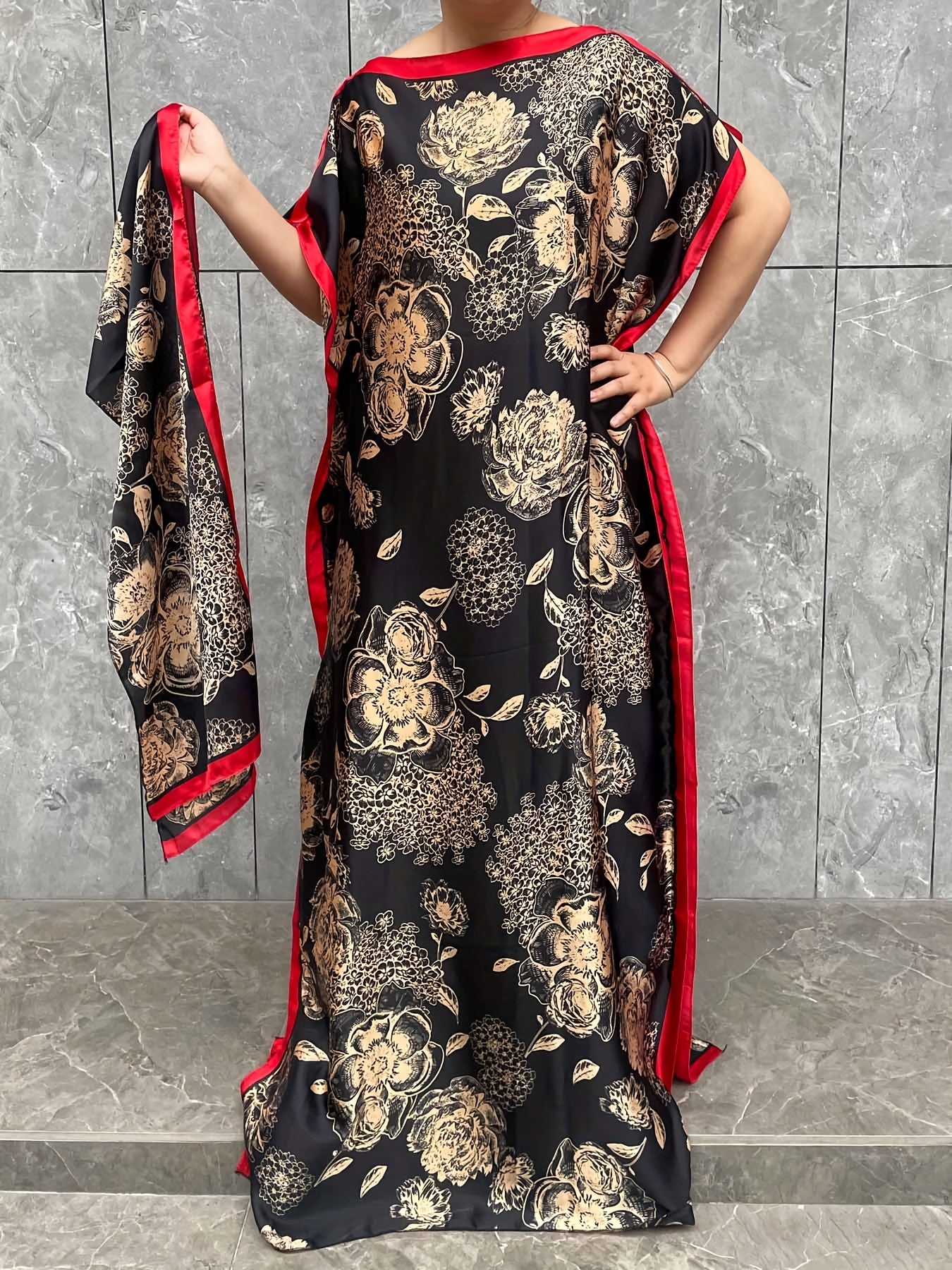 Платье макси с леопардовым принтом большого размера и совпадающим головным убором, повседневное летнее пляжное