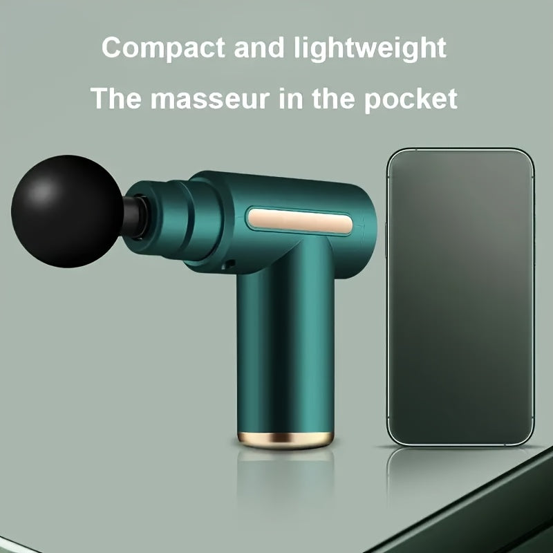 4 ta almashtiriladigan boshli portativ mini aqlli fasya quroli, ultra-ovozsiz brushless motor, moslashuvchan quvvat sozlamasi, fitnes va sport tiklanishi uchun mo'ljallangan. Mushaklarni tiklash uchun ideal vosita.