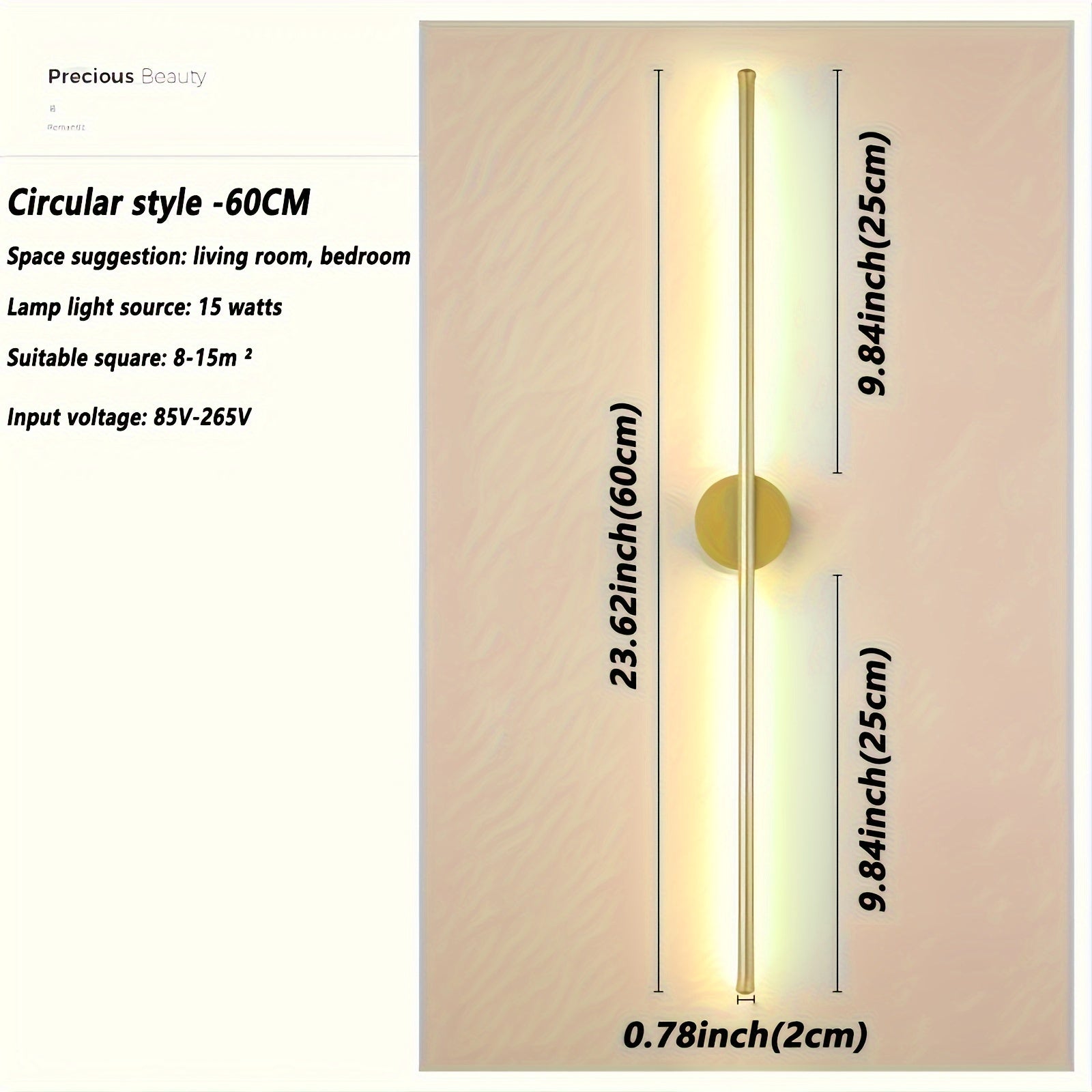 Luz de tira larga LED para pared, decoración de fondo para TV en sala de estar, dormitorio y balcón