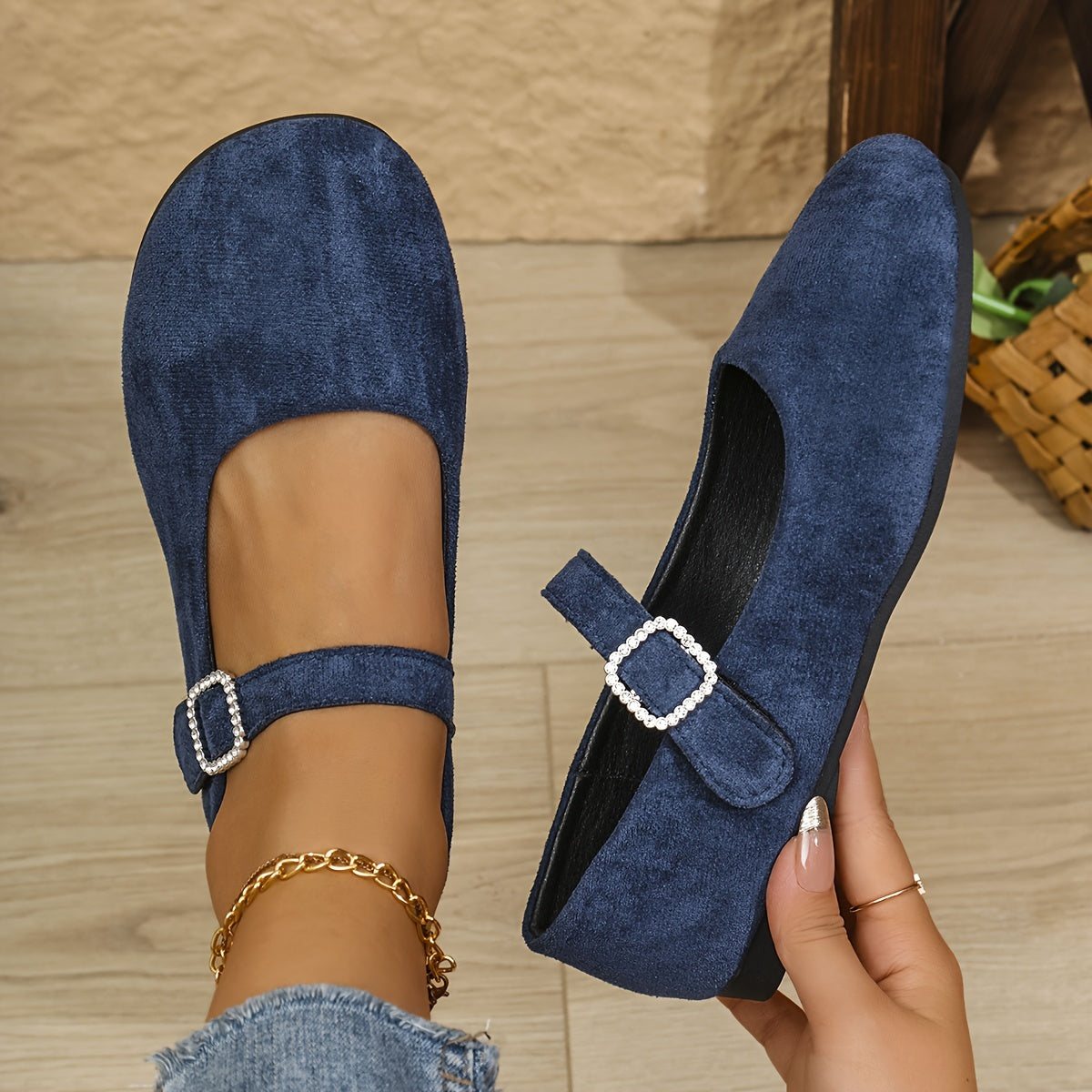 Women's Flat Shoes Breathable Fabric Black Casual Comfortable All-Season