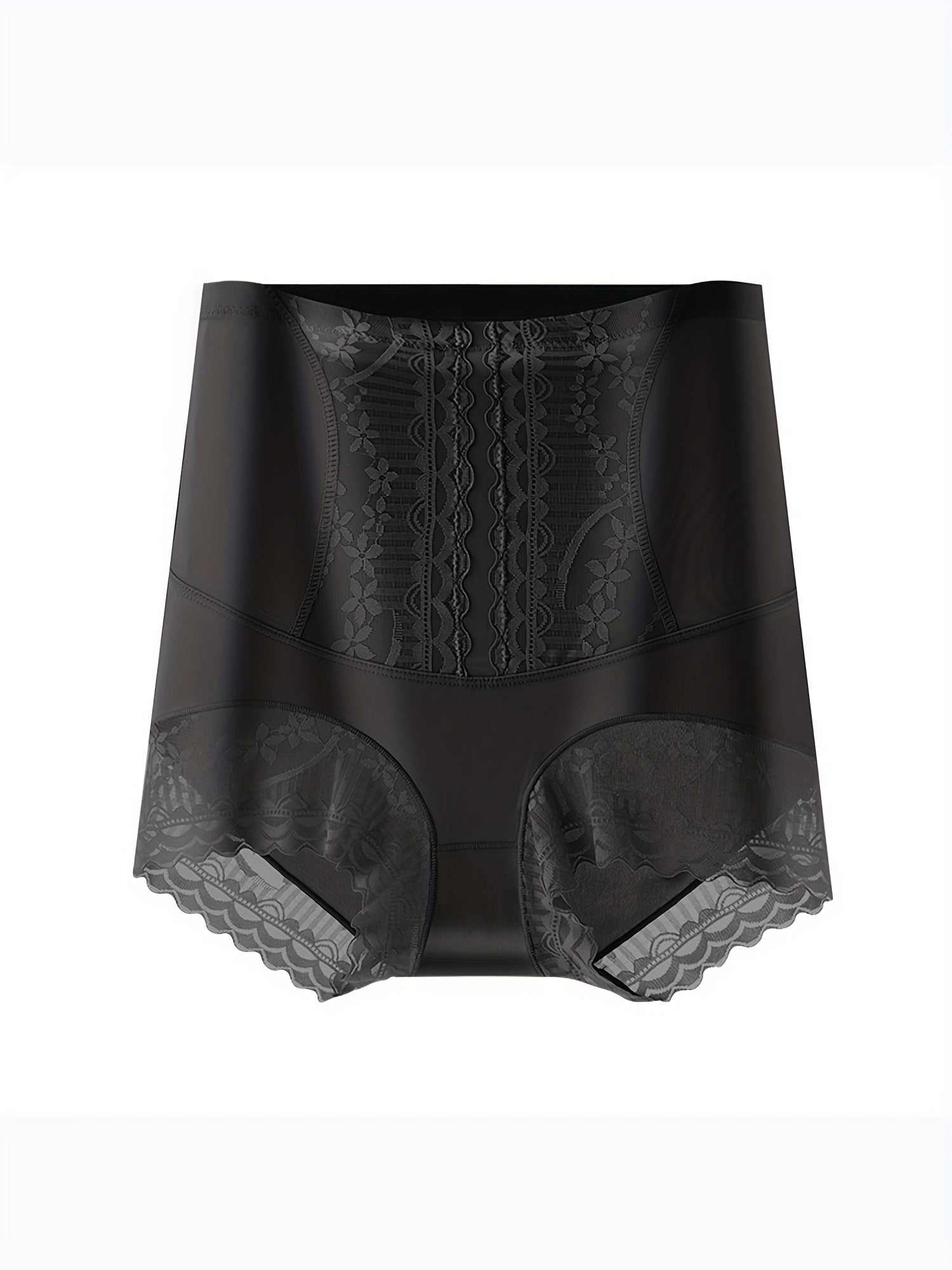 Women's High-Waist Shapewear Panties Breathable Nylon Lace Belly Control Hip Lift Summer
