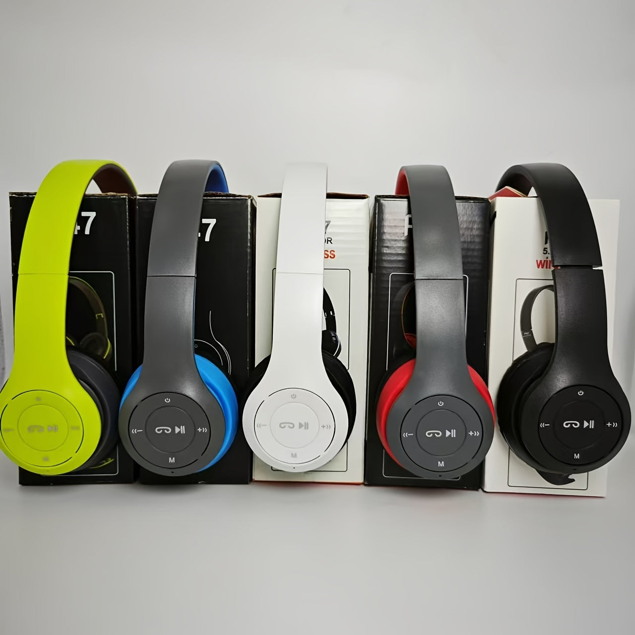 Wireless Over-Ear Headphones with Noise Cancellation and Rechargeable Battery